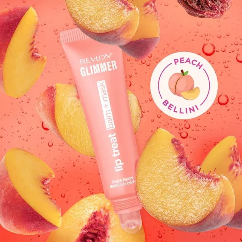 Bálsamo Para Labios Glimmer Lip Treat Balm + Mask Peach Bellini