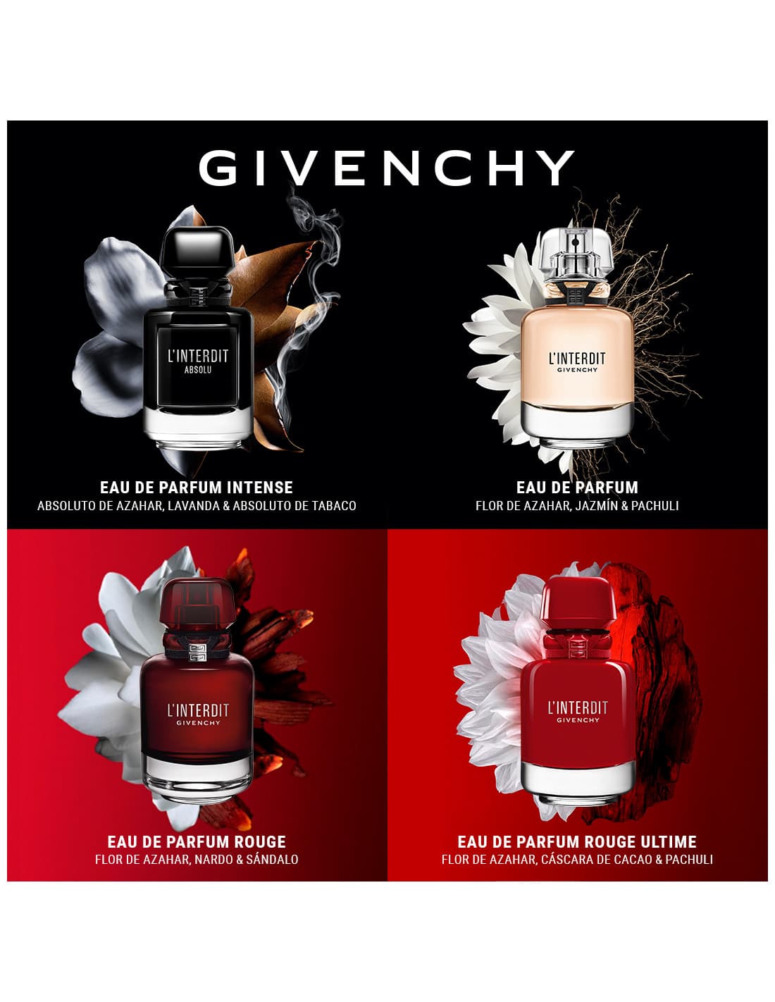 GIVENCHY L'interdit Eau de Parfum Rouge Ultime x 35ml.