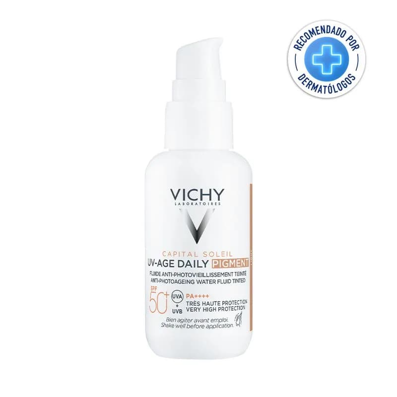 Protector Solar Vichy Capital Soleil Uv Daily Pigment Light FPS 50+ x 40ml.