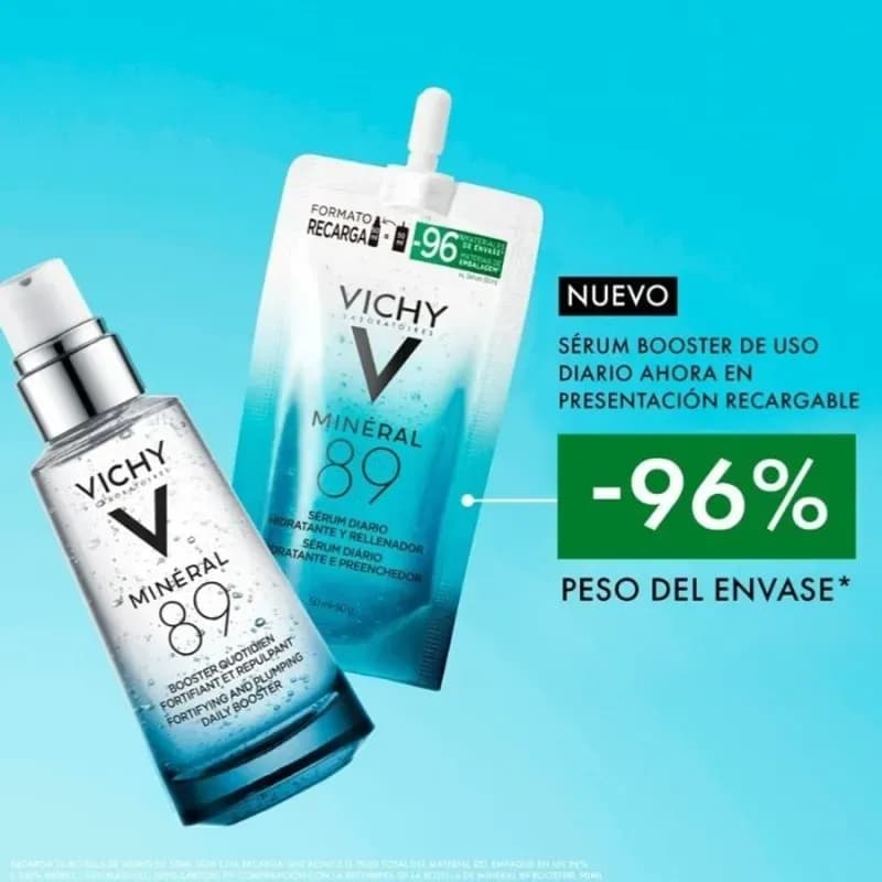 Vichy Mineral 89 Hidratante Facial Booster Refill x 50ml.