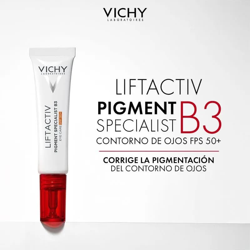 Contorno De Ojos Vichy Lifactiv Pigment Specialist B3 Antimanchas Fps 50 X 15 Ml