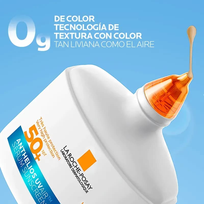 La Roche Posay Serum Protector Solar Anthelios Uv Air Fps50+ Liviano Tono Medium x 50ml.