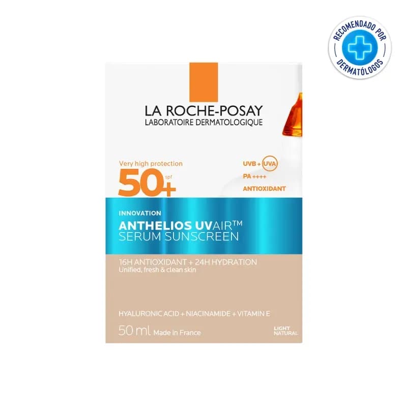 La Roche Posay Serum Protector Solar Anthelios Uv Air Fps50+ Liviano Tono Light X 50 M