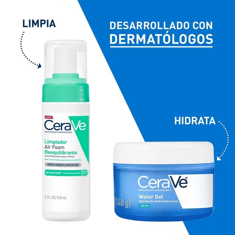 Cerave Water Gel Hidratante Ácido Hialurónico x 48ml.