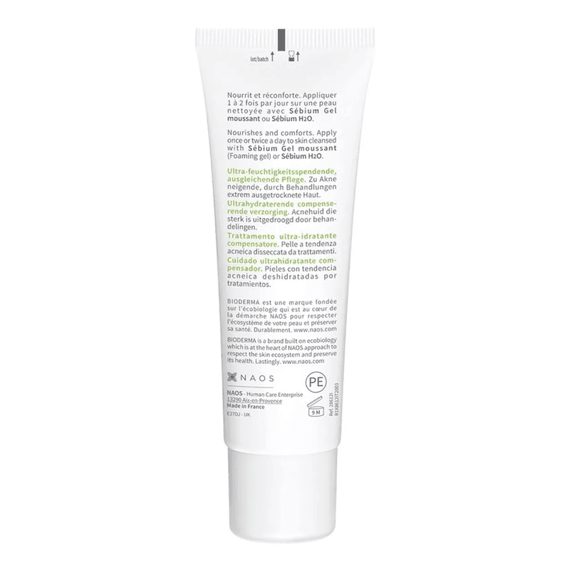 Crema Hidratante Piel Acneica Bioderma Sébium Hydra x 40ml.