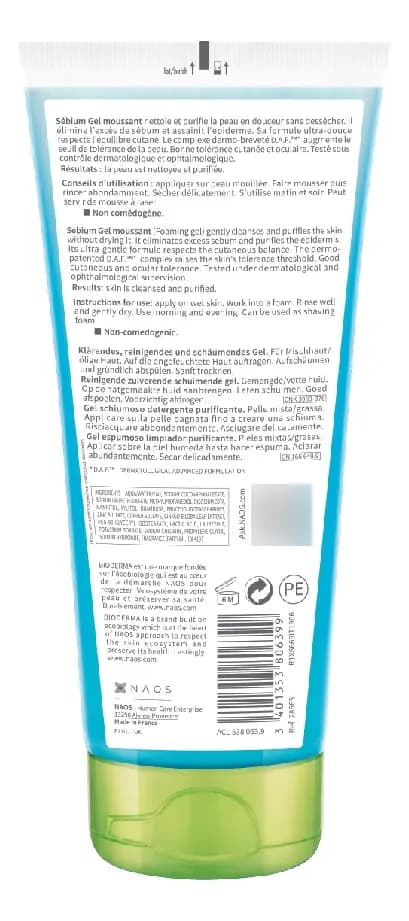 Gel Moussant Bioderma Sébium x 200ml.