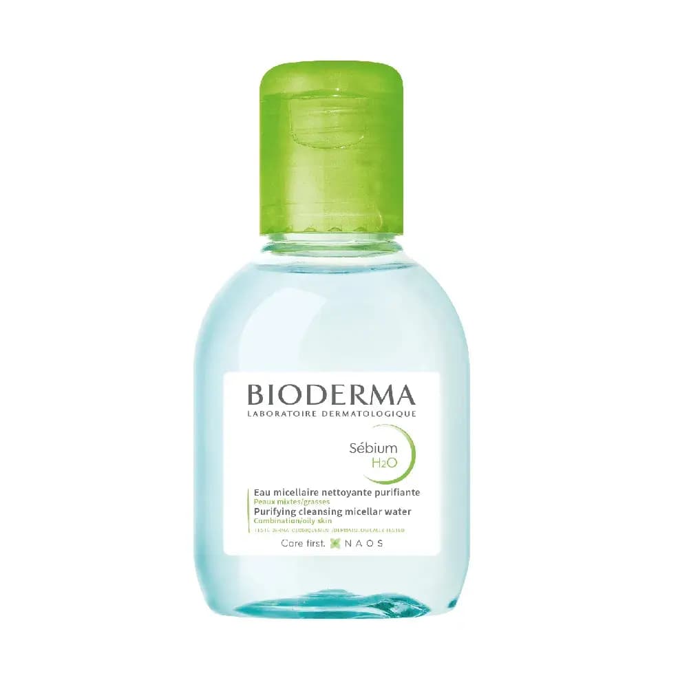 Bioderma Sébium H2o Limpieza Agua Micelar Desmaquillante Pieles Mixtas x 100ml.