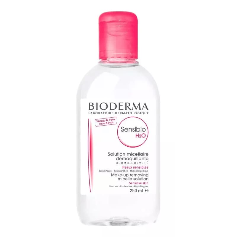 Agua Micelar Bioderma Sensibio H2O para Piel Sensible x 250ml.