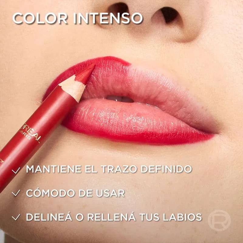 Delineador De Labios L'Oréal Paris Color Riche Le Lip Crayon Le Rouge Paris