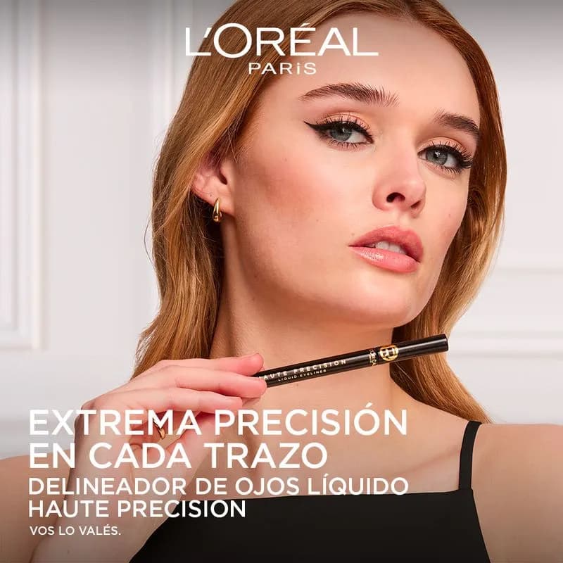 Delineador de Ojos Líquido de L´Oréal Paris Infaillible Haute Precision Noir Silk