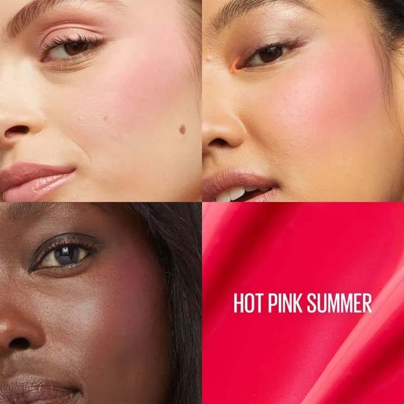 Rubor Líquido Maybelline Sunkisser Matte Blush Hot Pink Summer