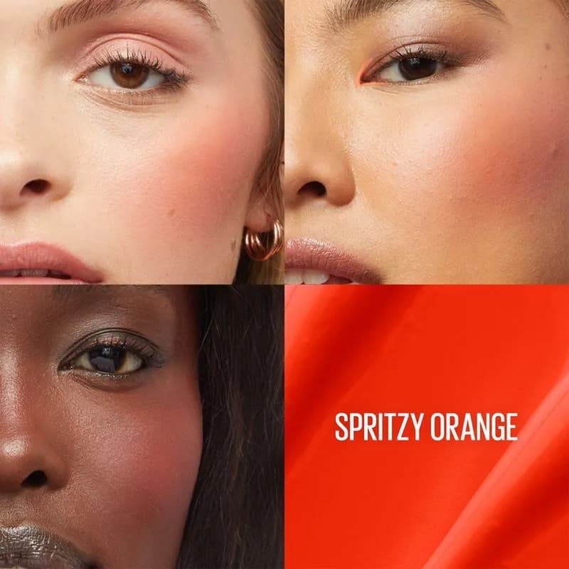 Rubor Líquido Maybelline Sunkisser Matte Blush Spritzy Orange
