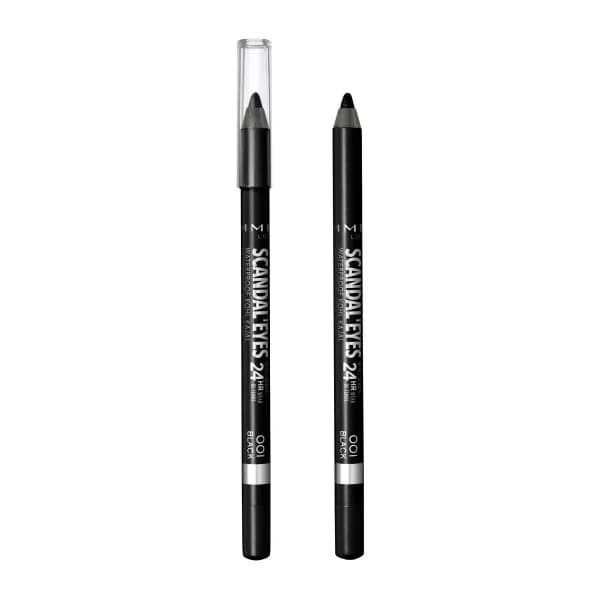 Delineador De Ojos Rimmel London Scandaleyes WP KohlKajal Black x1,3 gr