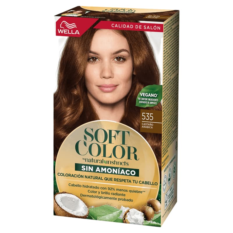 Kit Coloración Soft Color 535 Castaño Arabica.