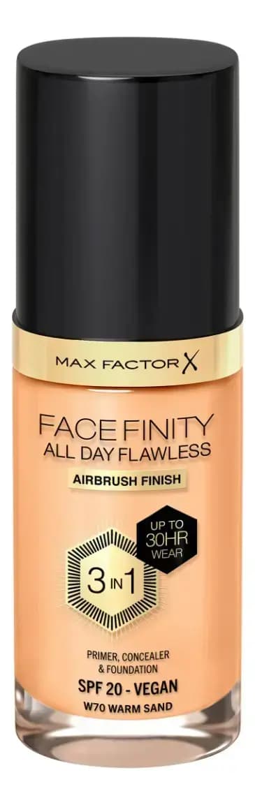 Base Liquida Max Factor Facefinity All Day Flawless W70 3en1 x 30ml.