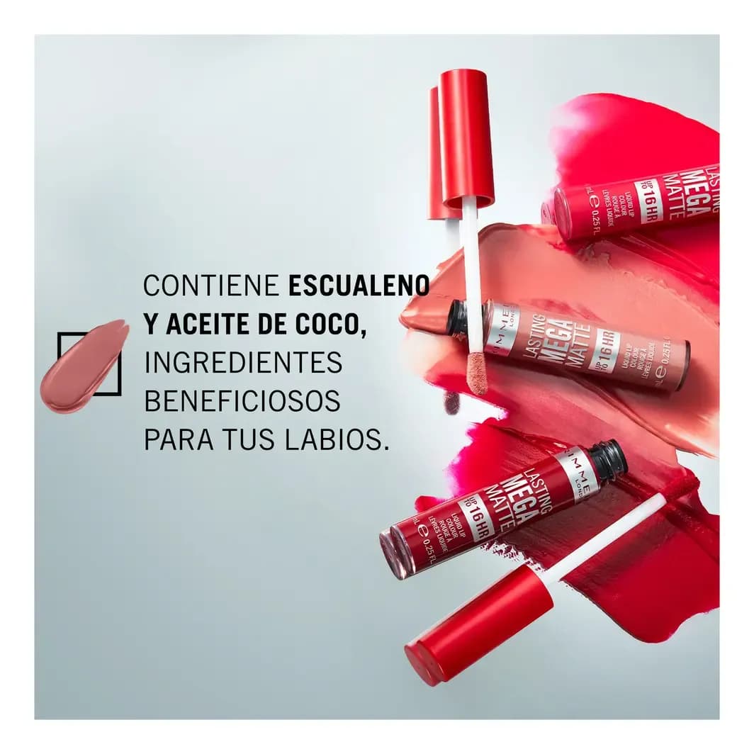 Labial Líquido Rimmel Lasting Mega Matte Color 940 Rock Me Purple