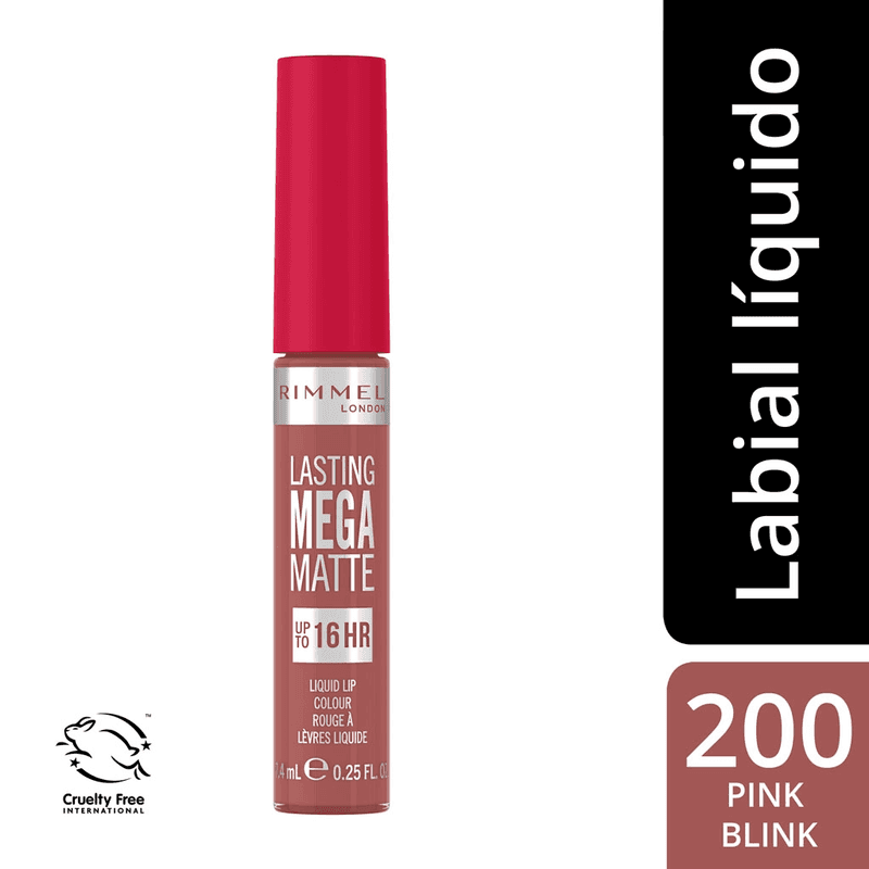 Rimmel Labial Lasting Mega Matte 200