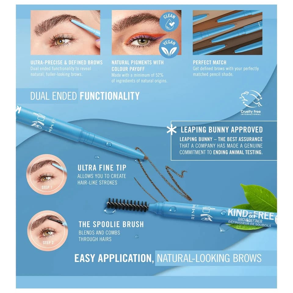 Delineador de Cejas Kind & Free Pencil Tono 003 Warm Brown