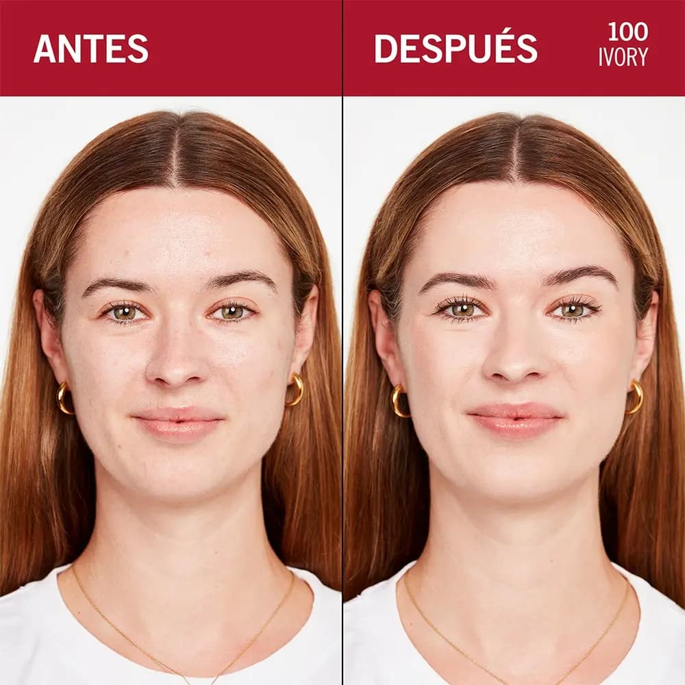 Base Maquillaje Lasting Finish 35 Hours Rimmel London Tono 100 Ivory x 30ml.