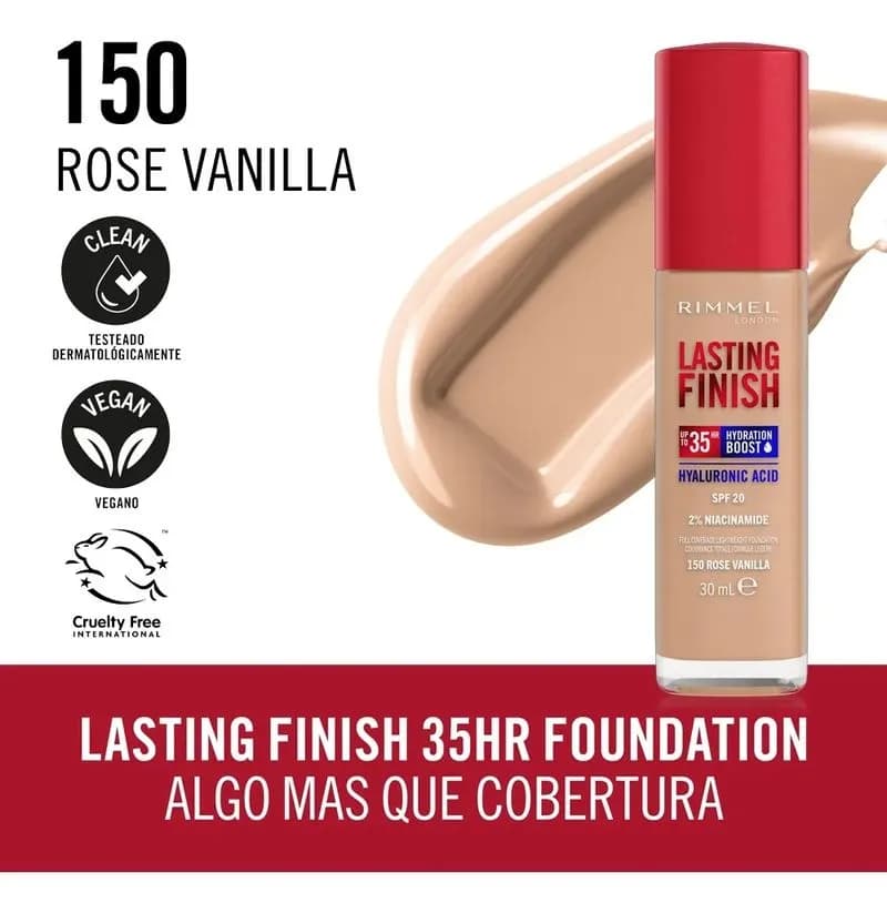 Rimmel Base Lasting Finish 35Hs 150 Rose Vainilla
