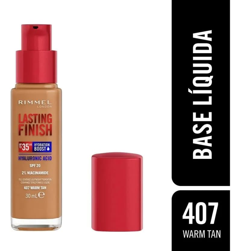 Rimmel Base Lasting Finish 35Hs 407 Warm Tan