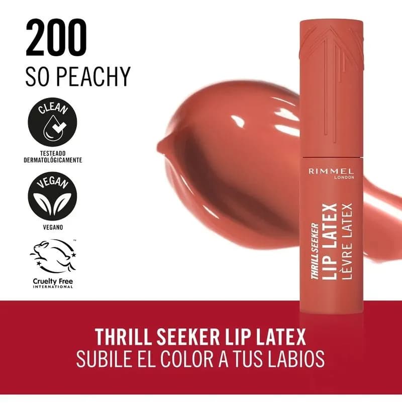 Thrill Seeker Lip Latex - 200 So Peachy