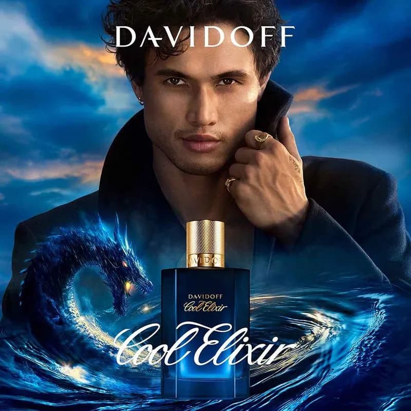 DAVIDOFF Men's Cool Elixir Parfum 3.4 oz Fragrances EDP x 100ml.