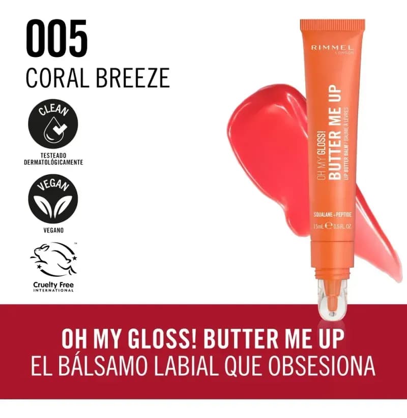 Brillo Labial Oh My Gloss Butter Coral Breeze