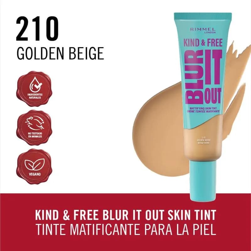 Base matte Kind & Free 210 Golden Beige