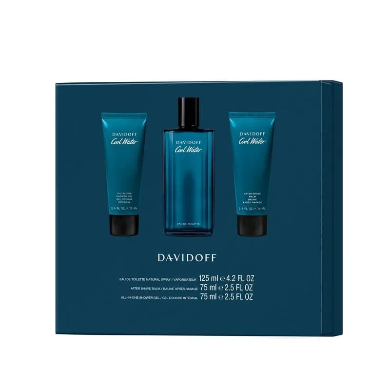 Set Cool Water Men EDT + Shower Gel + After Shave 3 Unid