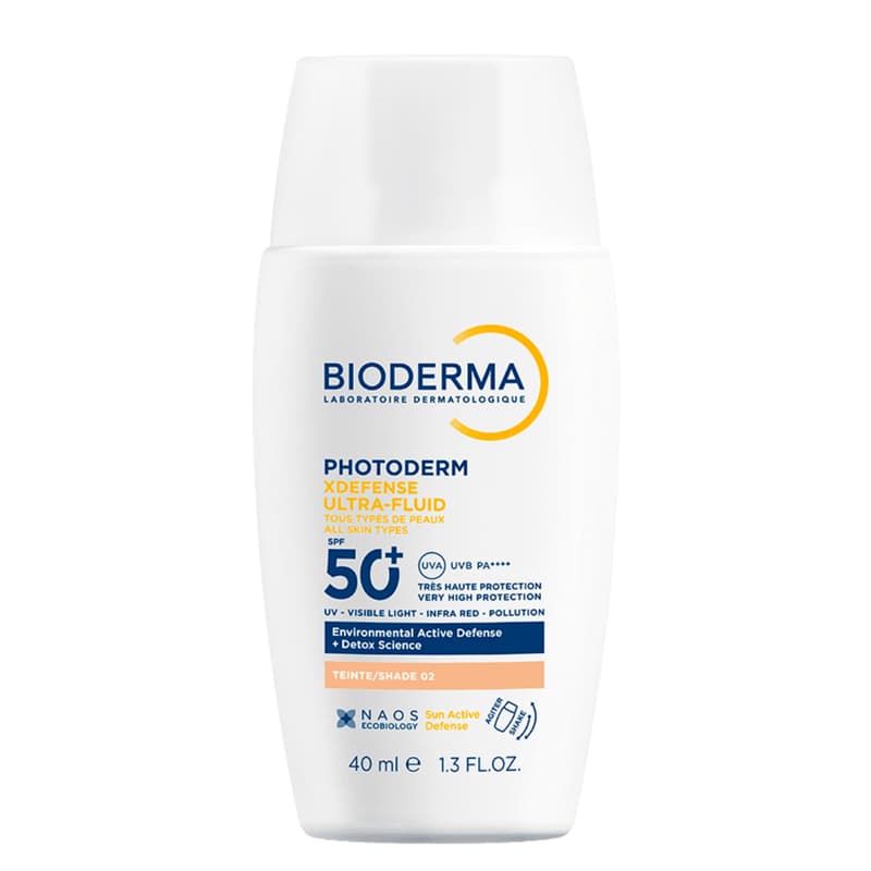 Protector Solar Facial Bioderma Pht Xdefense Ultrafluid SPF50+ T02 x 40ml.