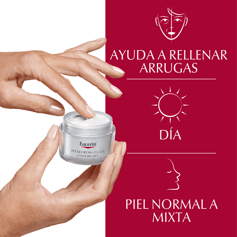 Hyaluron-Filler + Volume-Lift Crema Facial De Día Piel Normal A Mixta Fps 15 x 50ml.