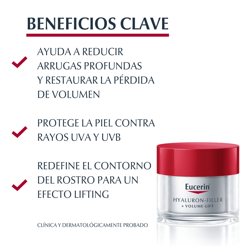Hyaluron-Filler + Volume-Lift Crema Facial De Día Piel Normal A Mixta Fps 15 x 50ml.