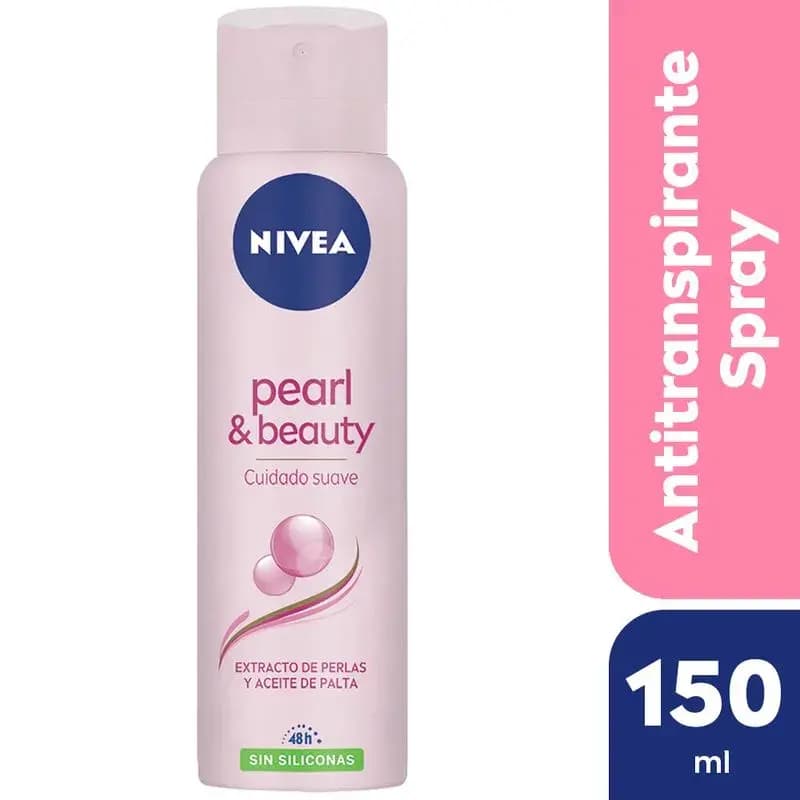 Antitranspirante Femenino Pearl & Beauty Sin Siliconas x 150ml.