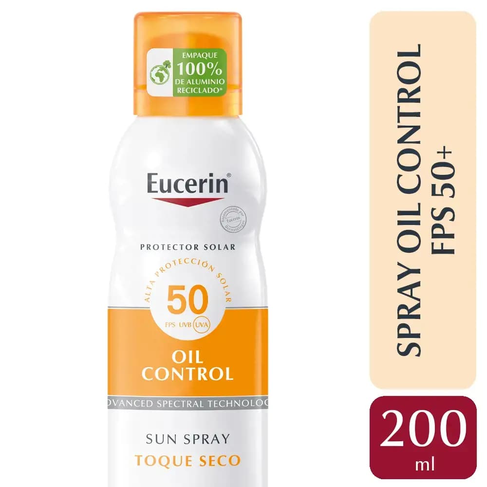 Protector solar corporal Eucerin Spray Toque Seco FPS 50 x200ml
