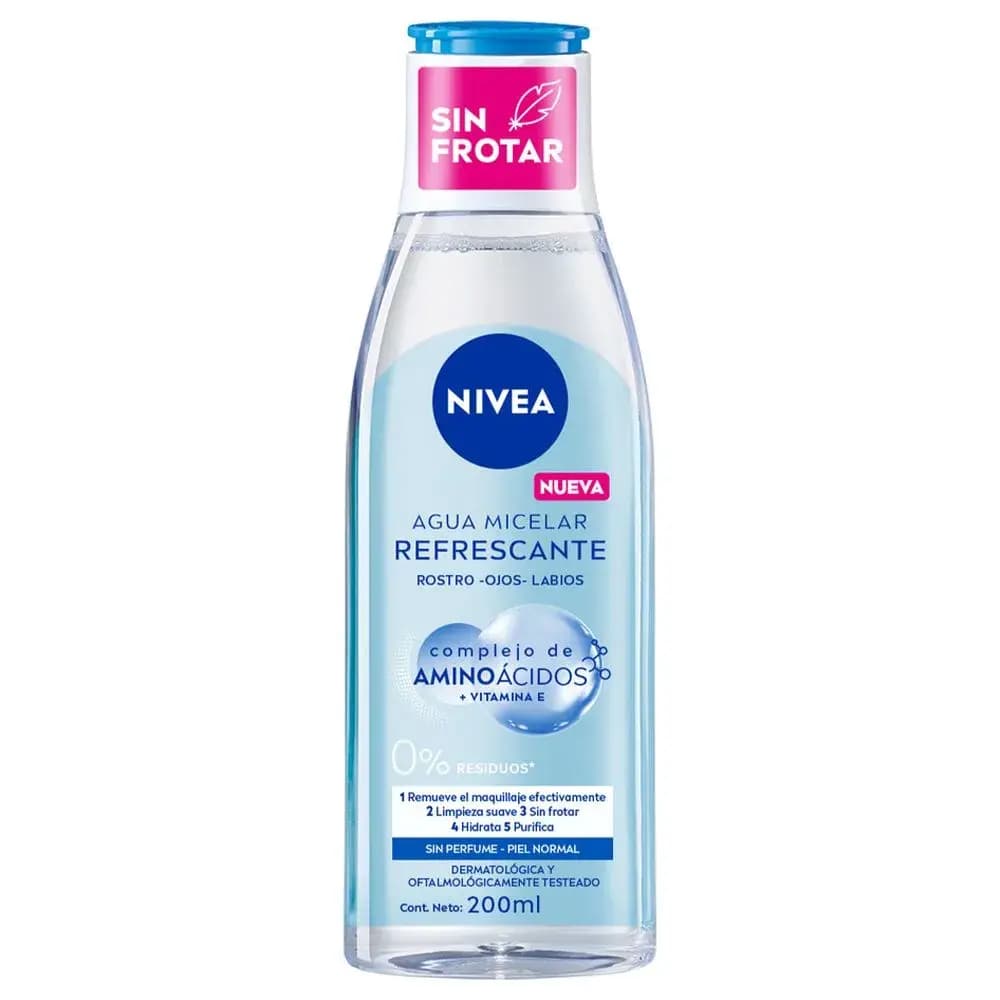 Agua Micelar 5 En 1 Refrescante Para Piel Normal x 200ml.