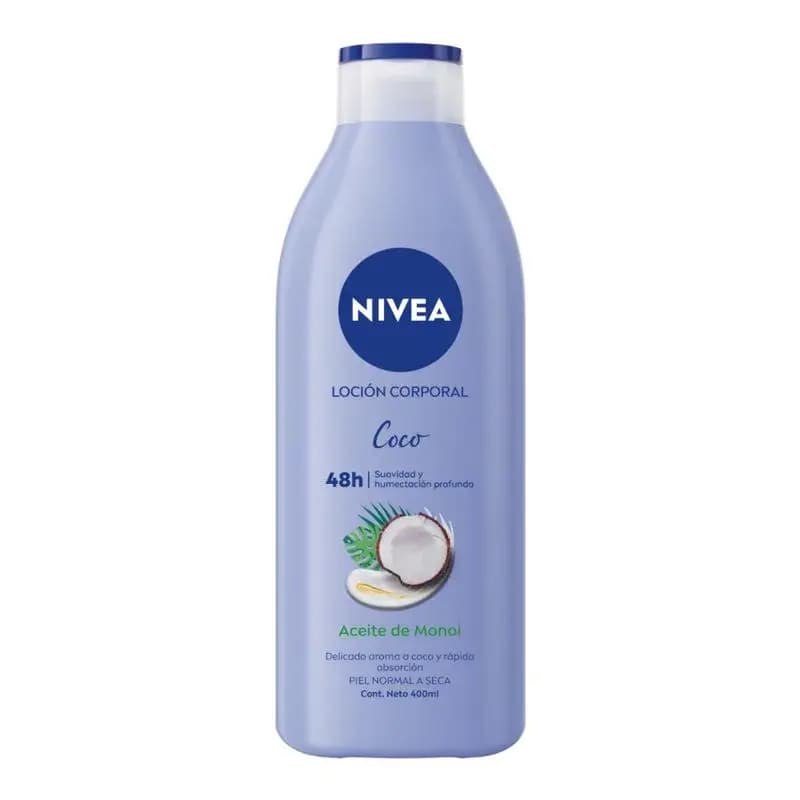 NIVEA Loción Corporal Coco o Vainilla Rápida Absorción x 400ml.