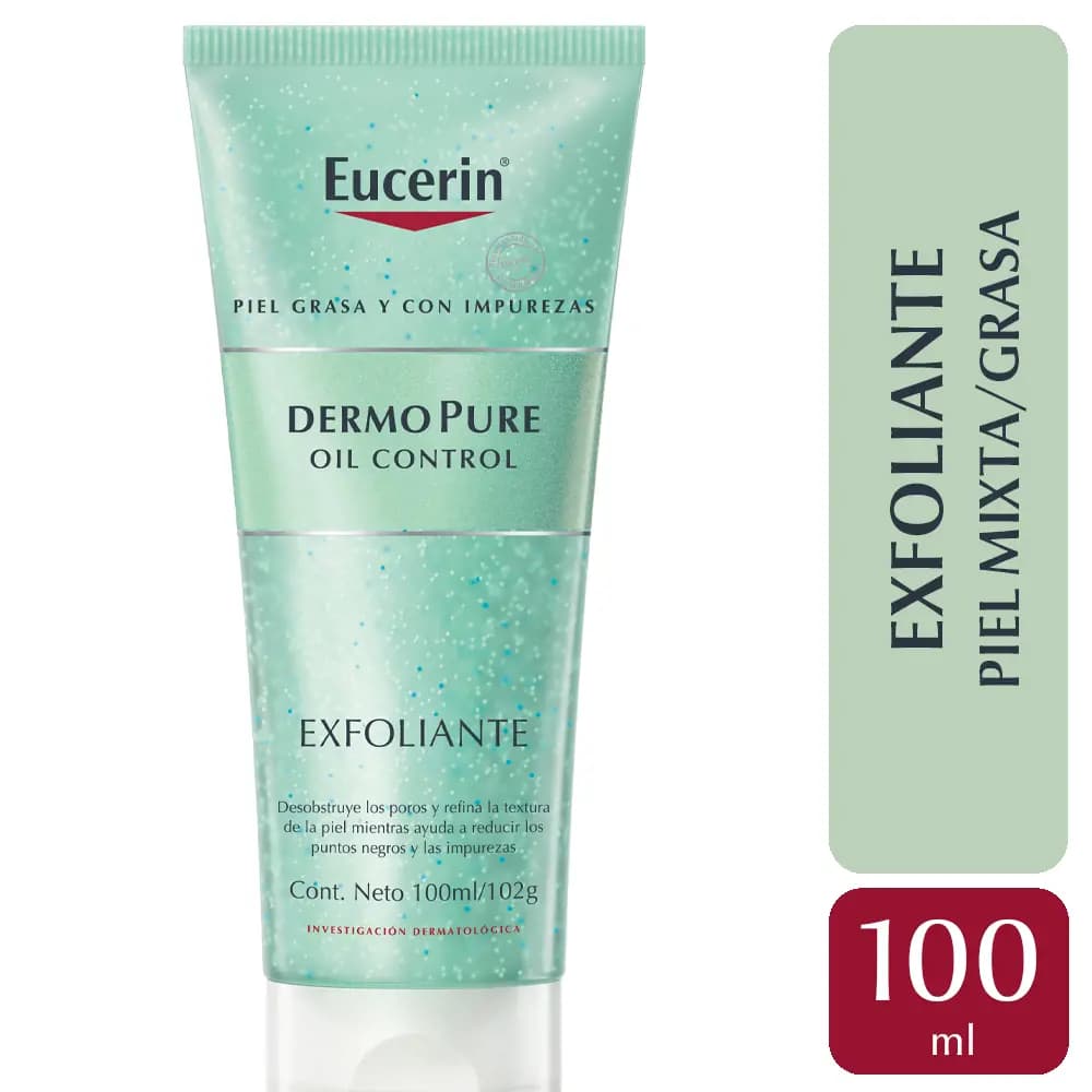 Exfoliante Eucerin DermoPURE Oil Control para piel grasa x100ml