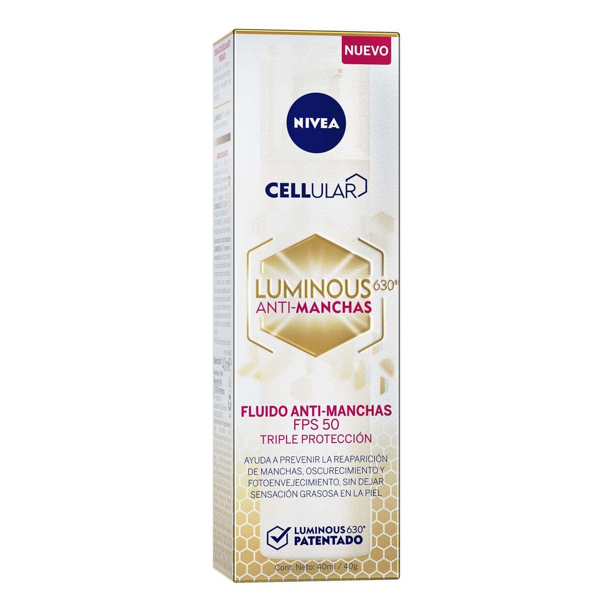 Crema Facial Antimanchas de Día Nivea Luminous 630 FPS 50 x 40 ml