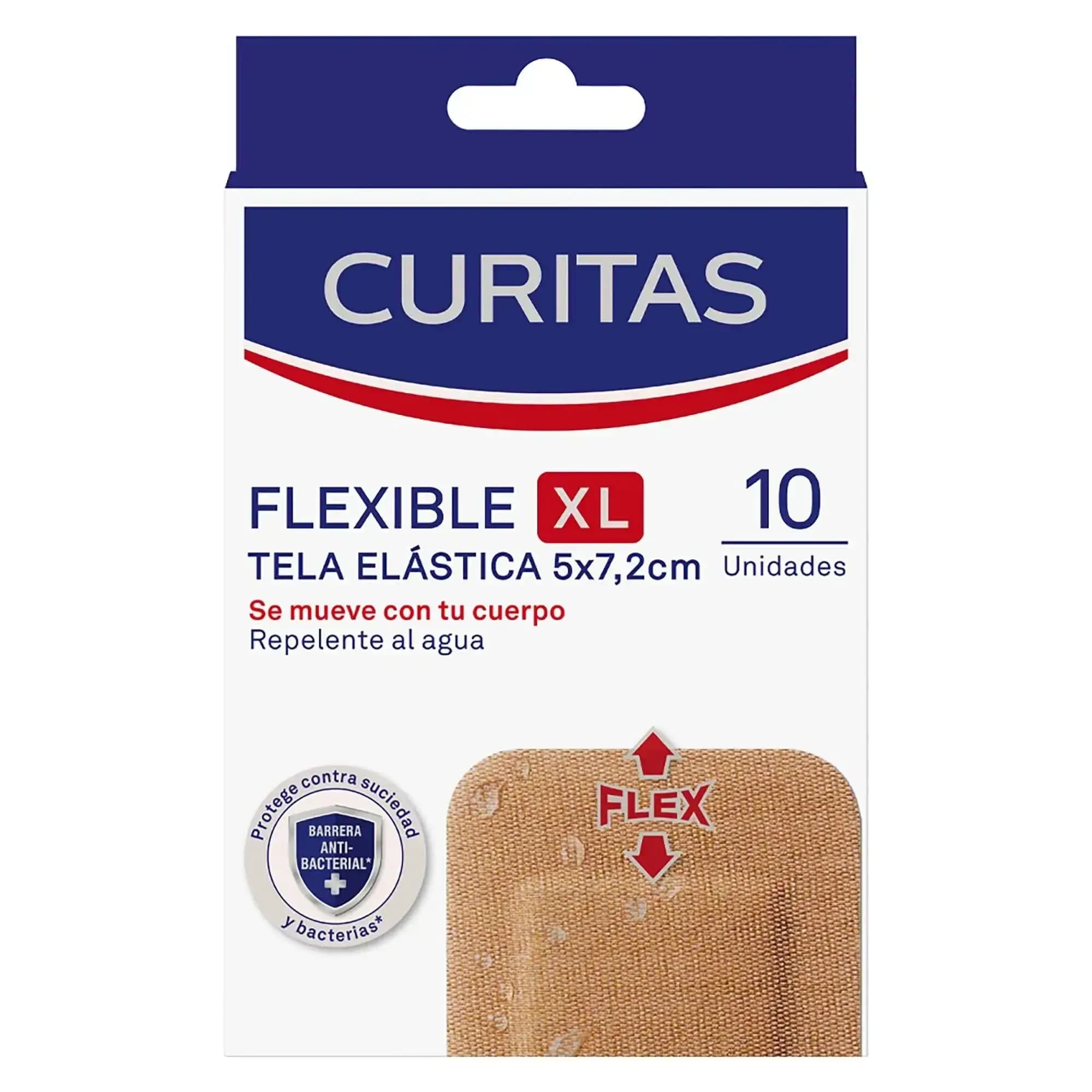 CURITAS Apósitos de Tela Flexible XL x 10uni.