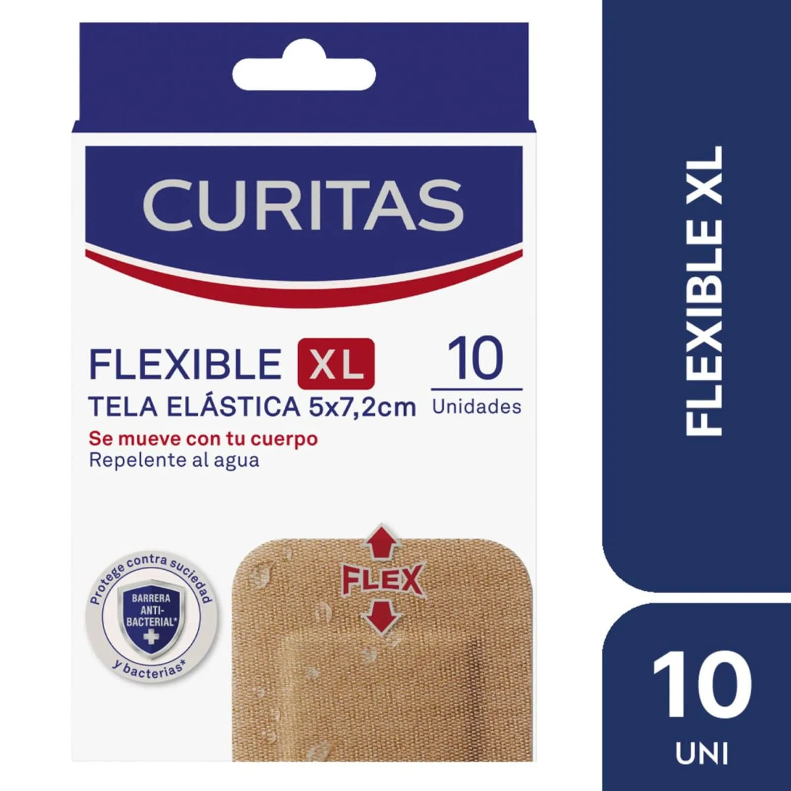 CURITAS Apósitos de Tela Flexible XL x 10uni.