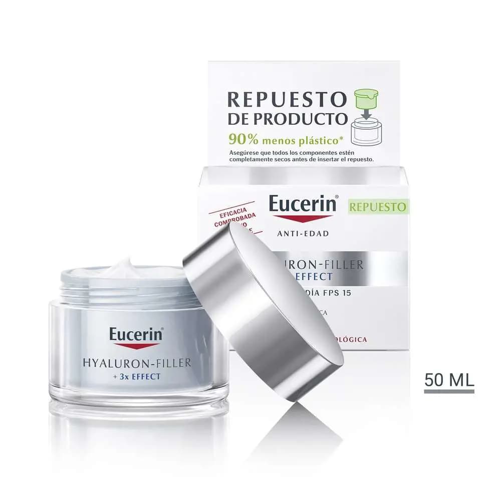 Repuesto Crema Día Eucerin Hyaluron-Filler+3x Effect Fps 15 x 50 ml