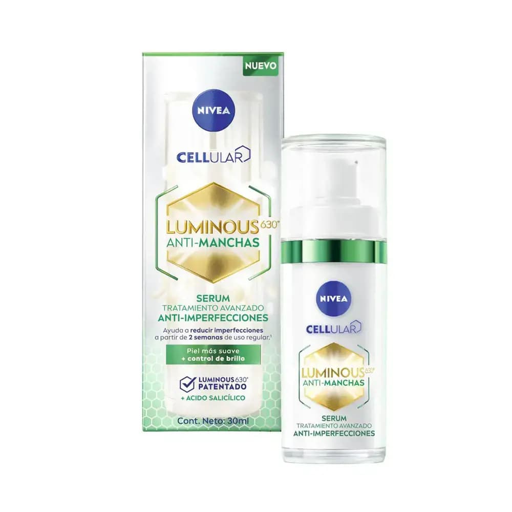 NIVEA SERUM LUMINOUS ANTI-ACNE TRATAMIENTO AVANZADO X30ML