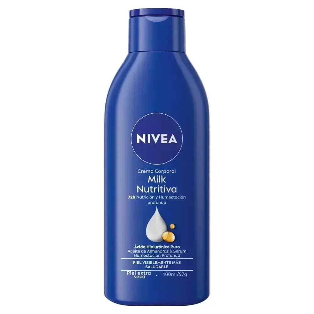Nivea Crema Corporal Piel Extra Seca Milk Nutritiva 100 Ml