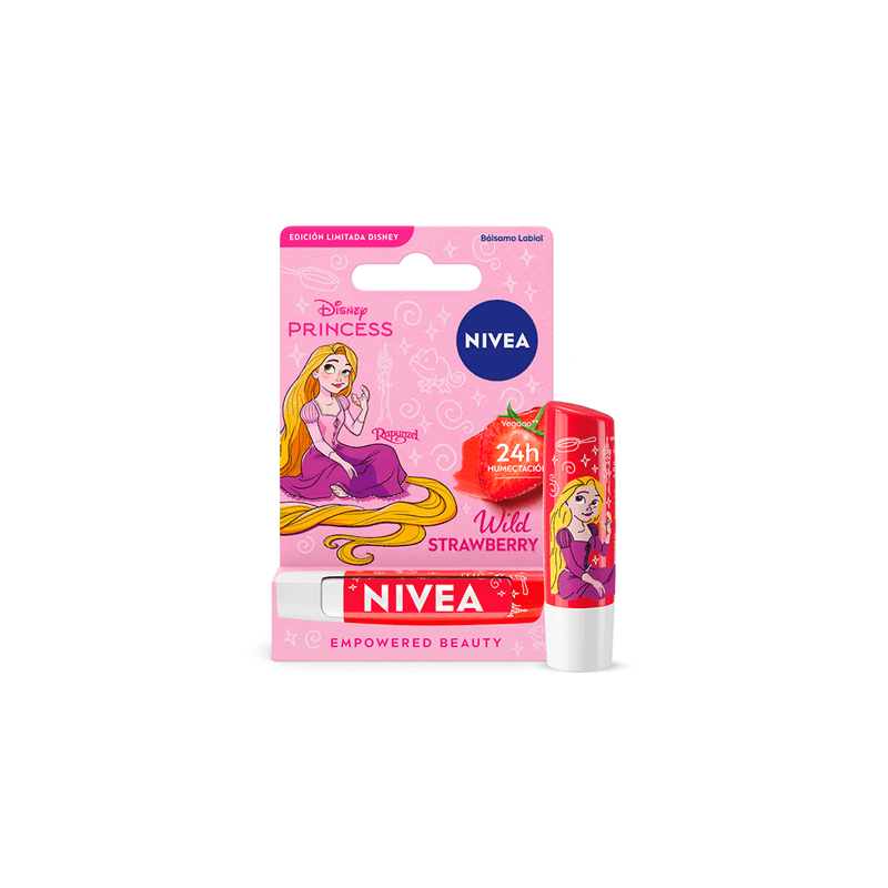 Bálsamo Labial Disney Rapunzel Strawberry Ed Limitada x 4,8grs.