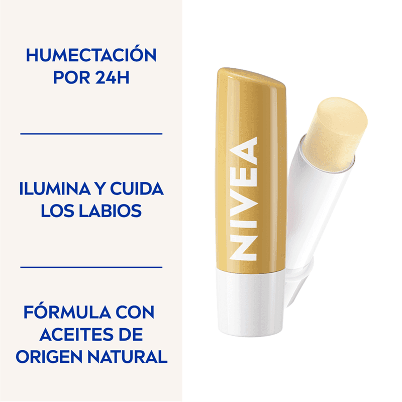 NIVEA Balsamo labial Humectante Vainilla Buttercream x 4,8grs.