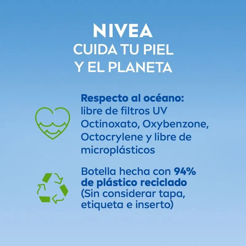 NIVEA Protector Solar Facial Nivea Sun Ultra Light Daily Fluid Tono Medio FPS50+ Para Todo Tipo De Piel x 40ml.