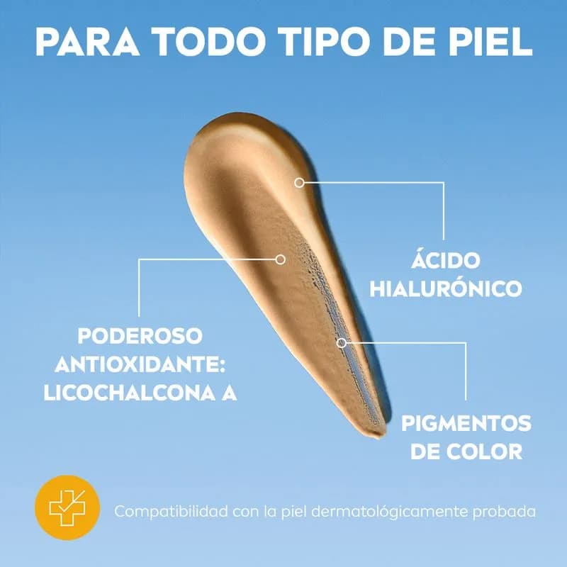 NIVEA Protector Solar Facial Nivea Sun Ultra Light Daily Fluid Tono Medio FPS50+ Para Todo Tipo De Piel x 40ml.