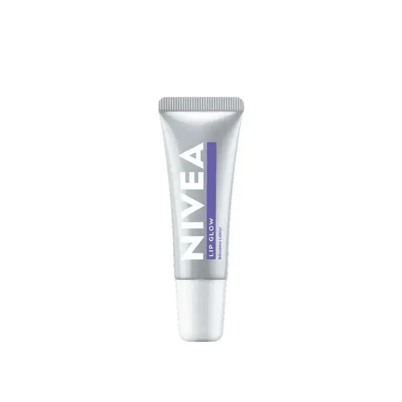 NIVEA Bálsamo labial Lip Glow con Ácido Hialurónico x 10ml.