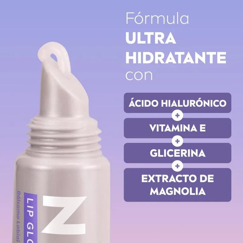 NIVEA Bálsamo labial Lip Glow con Ácido Hialurónico x 10ml.